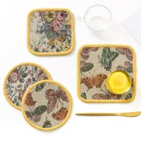 欧式隔热垫餐桌防烫杯垫子菜盘碗杯装饰垫布艺饭桌茶几花瓶隔热垫