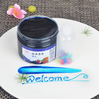 蓝色送一个空挤壶|果酱画果酱套装工具全套厨师厨房专用画盘绘画创意盘饰小挤壶瓶子