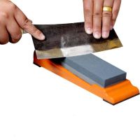 大号双面(粗细)磨刀石+底座1个 1件|磨刀神器油石磨刀石磨刀器磨刀棒家用磨刀石带防滑架磨石双面磨刀