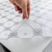 印花塑料水晶桌布防水防油餐桌茶几垫免洗隔热防烫台布饭桌布