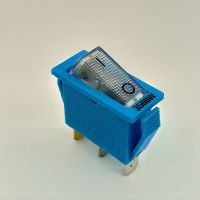 蓝色[银触点] [1件10只装]|多功能电热锅船型开关电饭锅炒锅煎锅纯铜三脚带灯双银点开关按钮