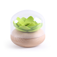 原木色绿色|牙签盒实木家用创意自动牙签筒餐厅客厅木质牙签罐简约棉签盒