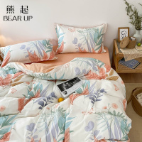 熊起家纺2021公主风ins纯棉床上用品四件套学生全棉田园风被套床单三件套