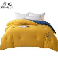 熊起家纺2021生姜被子冬被加厚保暖春秋太空被学生单人四季通用棉被褥冬季被芯