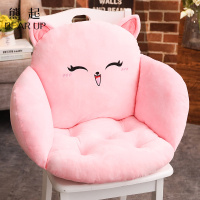 熊起家纺2021猫咪美臀坐垫加厚护腰皮垫坐垫靠垫一体榻榻米椅垫办公室学生座垫