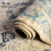 熊起家纺2021加厚仿羊绒客厅地毯美式复古沙发茶几毯民族风书房卧室阳台床边毯