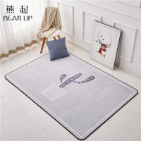熊起家纺2021ins家居北欧地毯客厅茶几毯简约现代地毯卧室满铺房间床边可水洗