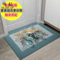 熊起家纺2021家用地垫垫进入户口玄关垫子客厅厅欧式轻奢地毯脚垫定制