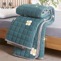 熊起家纺2021冬天珊瑚绒床垫毛毯褥子可机洗防滑加绒加厚保暖单人冬季毛绒垫子