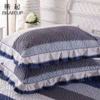 熊起家纺2021一对装夹棉加厚枕套纯棉全棉枕芯罩枕头套成人%单个单人用大号