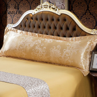 熊起家纺2021双人长枕套贡缎提花1.2/1.5/1.8m米情侣婚庆枕头套加长枕芯套