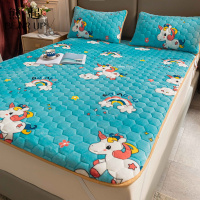 熊起家纺2021冬季法兰绒床垫保暖榻榻米床褥床褥可折叠海绵垫加厚珊瑚绒床护垫