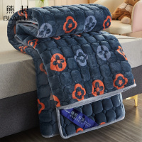 熊起家纺2021珊瑚法兰绒床褥子垫褥床垫软垫家用薄榻榻米炕单双学生宿舍床