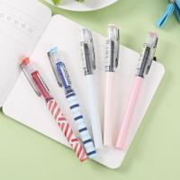 晨光文具中性笔0.5直液式签字笔走珠笔全针管办公用品