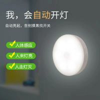 无线智能人体感应灯起夜家用过道橱柜led床头小夜灯卧室睡眠充电