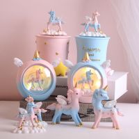 ins美欧风创意梦幻独角兽发光小夜灯礼品学生送礼物家居装饰摆件
