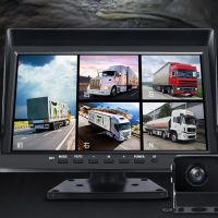 10寸大货车行车记录仪360度全景倒车影像高清夜视半挂车四路监控T5|10寸五路监控彩色高清+128G卡