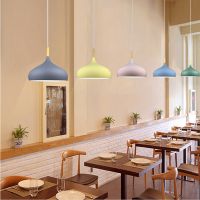 单头餐桌简约现代饭店创意吧台餐厅灯具北欧小吊灯理发店灯罩工业O5