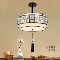 新中式客厅吊灯简约卧室餐厅欧式现代大厅书房仿古铁艺灯具C0