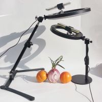 网课手机俯拍支架桌面固定环形补光灯拍摄教学录视频金属俯视L5