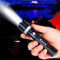 特种兵强光手电筒led可充电变焦远射500米户外骑行家用防身手灯F2