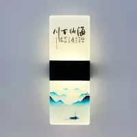 壁灯现代中式古达卧室床头客厅餐厅壁画灯过道楼梯间背景墙壁灯具