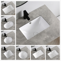 陶瓷台下盆洗手盆阳台小尺寸古达洗脸盆卫生间小户型嵌入式小号面盆