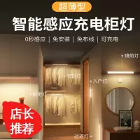 人体感应灯长条灯带充电酒柜无线厨房鞋柜衣柜灯条自粘橱柜灯