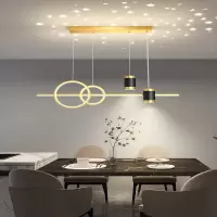 餐厅吊灯简约现代轻奢饭厅灯创意个性星空顶吧台餐厅灯
