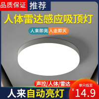 大海边感应吸顶灯声控楼道楼梯过道家用入户走廊自动雷达人体感应灯