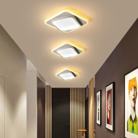 过道灯走廊灯现代简约创意方形玄关入户古达阳台灯极简北欧吸顶灯