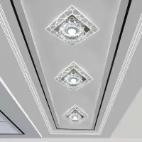 过道走廊玄关灯现代简约吊顶灯阳台水晶古达嵌入式天花射灯门口灯