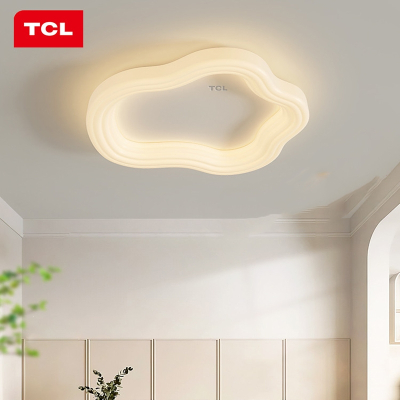 TCL卧室灯中山灯具奶油风吸顶灯圆弧形灯具