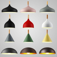古达简约个性北欧风餐厅吊灯创意设计民宿照明铝灯罩自助餐商铺吊线灯