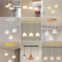 古达餐厅灯吊灯三头现代简约饭厅餐桌网红轻奢创意吧台美式主灯具(按图片发货)