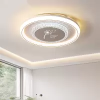 古达灯吸顶灯现代简约led主卧灯 网红水晶书房房间灯具