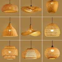 古达竹编吊灯竹艺禅意茶室中式餐厅民宿灯具日式藤编灯笼复古创意灯罩
