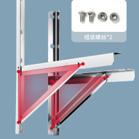 古达304加厚不锈钢空调外机支架大1P大1.5匹2匹3匹锁扣三角架