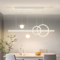 古达餐厅吊灯三头现代简约创意设计师款客厅饭厅餐桌吧台前台长条灯具