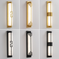 古达新中式壁灯客厅电视背景墙现代简约卧室床头走廊户外壁灯长条