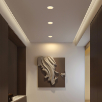 古达窄边框铝嵌入式筒灯现代简约大气家用客厅玄关天花led筒灯