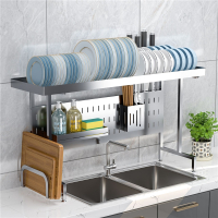 新款厨房可伸缩水槽置物魅扣沥水架碗碟沥水架收纳水槽架用品8