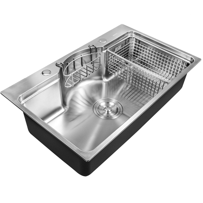 法耐(FANAI)厨房水槽套餐大单槽不锈钢洗菜盆洗碗池一体成型加厚水斗台下