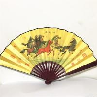 扇子折扇中古典汉服男式随身折叠扇复古手工艺特色礼品水浒A7|八骏