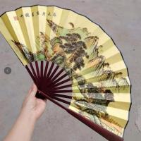 扇子折扇中古典汉服男式随身折叠扇复古手工艺特色礼品水浒A7|春来