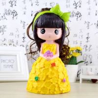 特价创意大号白雪公主储蓄罐 摔不破搪胶储钱罐 女孩礼物礼品X0|假发公主黄色