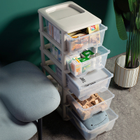 玩具收纳箱抽屉式收纳柜子透明储物柜整理箱筐家用儿童玩具V9