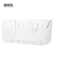 免打孔卫生间置物架 壁挂式厕所浴室用品洗漱台墙上收纳架F2|透明色