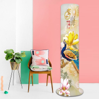 塔扇罩塔扇套艾立式保护罩套塔式电风扇罩子G4|家和金孔雀/弹力高120内适用