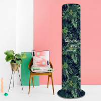 塔扇罩塔扇套艾立式保护罩套塔式电风扇罩子G4|热带绿叶/弹力高120内适用